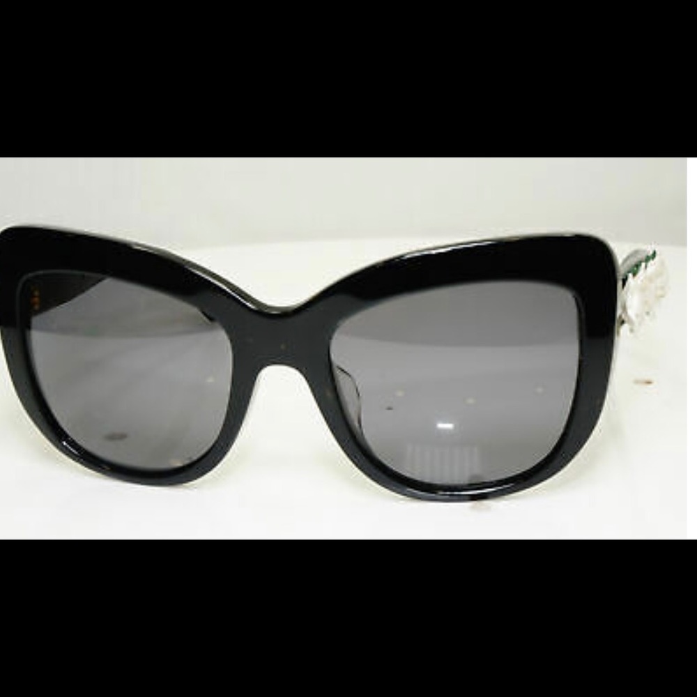 Dolce and Gabbana Black and White Roses-Sunglasses 4292 - Never Worn